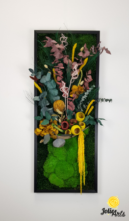 Tablou licheni model Flower Vase, plante stabilizate, Jolie Arts [2]