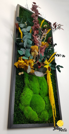 Tablou licheni model Flower Vase, plante stabilizate, Jolie Arts [5]