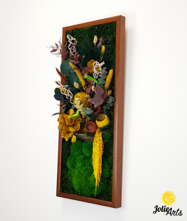 Tablou licheni model Flower Vase, plante stabilizate, Jolie Arts [3]