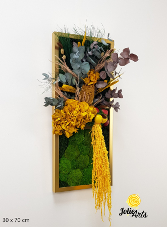 Tablou licheni model Flower Vase, plante stabilizate, Jolie Arts [1]