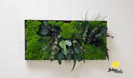 Tablou Green Day cu Licheni și Plante Naturale Stabilizate – Jolie Arts [2]