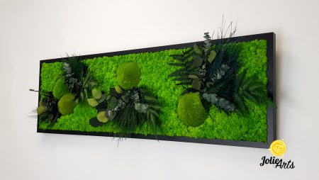 Tablou Green Day cu Licheni și Plante Naturale Stabilizate – Jolie Arts [4]