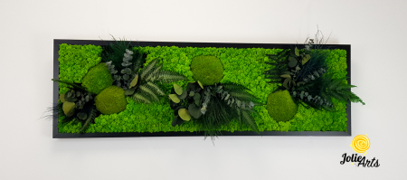 Tablou Green Day cu Licheni și Plante Naturale Stabilizate – Jolie Arts [5]