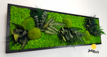 Tablou Green Day cu Licheni și Plante Naturale Stabilizate – Jolie Arts [7]