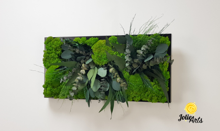 Tablou Green Day cu Licheni și Plante Naturale Stabilizate – Jolie Arts [1]