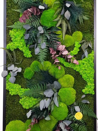 Tablou Island vertical – licheni, mușchi, plante naturale stabilizate [6]