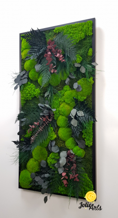Tablou Island vertical – licheni, mușchi, plante naturale stabilizate [1]