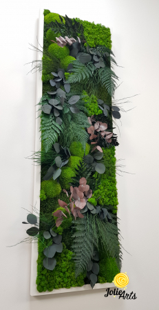 Tablouri cu licheni, muschi si plante naturale stabilizate - Tablou Island vertical – licheni, mușchi, plante naturale stabilizate