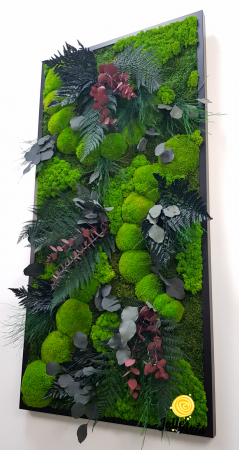 Tablou Island vertical – licheni, mușchi, plante naturale stabilizate [3]