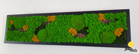 Tablou Scoarță cu Galben Jolie Arts – Design Natural cu Licheni și Mușchi [3]