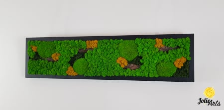 Tablou Scoarță cu Galben Jolie Arts – Licheni, Mușchi și Scoarță Naturală [7]