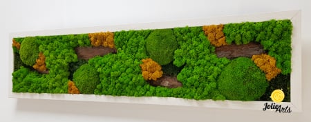 Tablou Scoarță cu Galben Jolie Arts – Licheni, Mușchi și Scoarță Naturală [4]