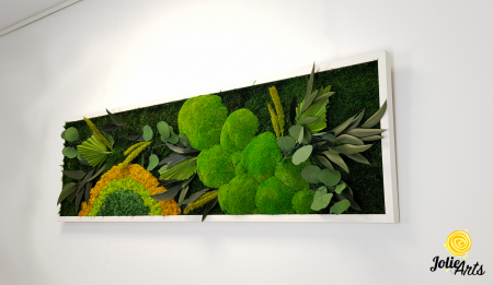 Model Soare Clasic - tablou cu licheni, mușchi stabilizați și plante naturale [2]