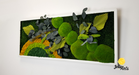 Model Soare Clasic - tablou cu licheni, mușchi stabilizați și plante naturale [2]