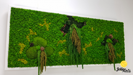 Model Trio Verde, Tablou Licheni, Muschi si Plante Naturale Stabilizate [5]
