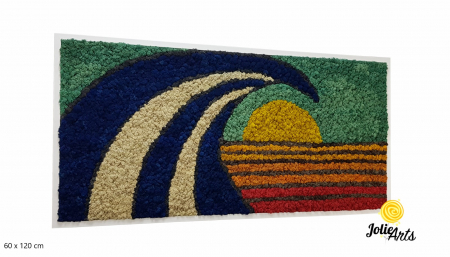 Tablou Waves licheni naturali stabilizați Jolie Arts [1]