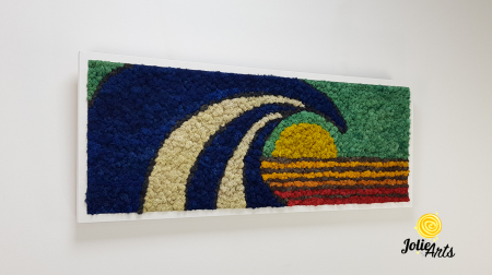 Tablou Waves licheni naturali stabilizați Jolie Arts [3]