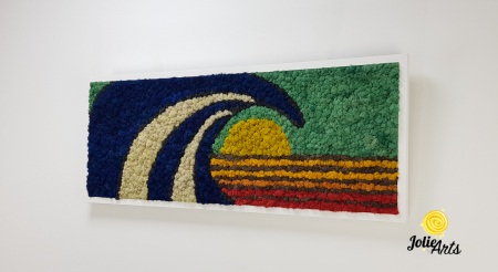 Tablou Waves licheni naturali stabilizați Jolie Arts [1]