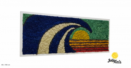 Tablouri licheni - Tablou Waves licheni naturali stabilizați Jolie Arts