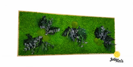 Muschi, licheni si plante naturale stabilizate, dimensiune personalizata, Model Green Day [0]