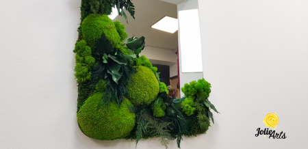 Oglinda Decorata cu Licheni, Muschi si Plante Naturale Stabilizate [3]