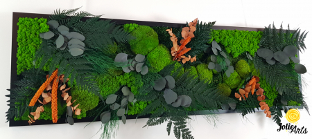 Tablou cu licheni și plante stabilizate – model Orange Island – Jolie Arts [4]