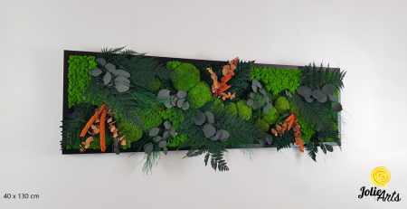 Tablouri - Tablou cu licheni și plante stabilizate – model Orange Island – Jolie Arts