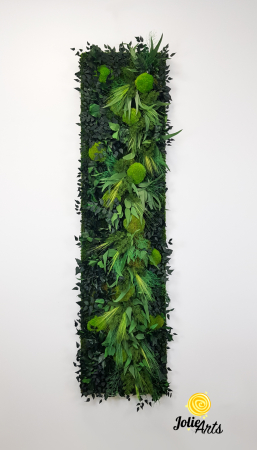 panou decorativ vertical muschi plante stabilizate 45x180 cm fara rama [2]