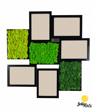 Rama foto decorata cu licheni naturali stabilizati Jolie Arts [0]