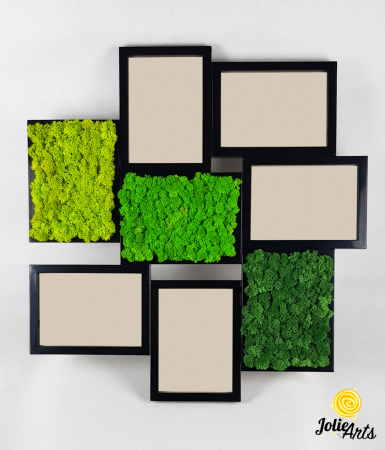 Rama foto decorata cu licheni naturali stabilizati Jolie Arts [5]