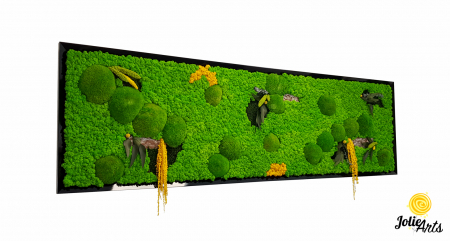Tablou cu licheni, muschi si plante naturale stabilizate, Jolie Arts, model personalizat [0]