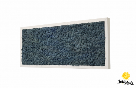Tablou cu licheni naturali stabilizati, culoare Blue Lavender [1]