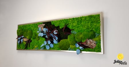 Tablou licheni, plante stabilizate si muschi naturali, Model Ilona [1]