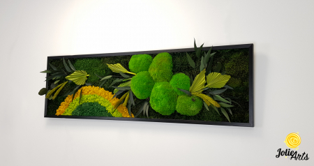 Model Soare Clasic - tablou cu licheni, mușchi stabilizați și plante naturale [2]