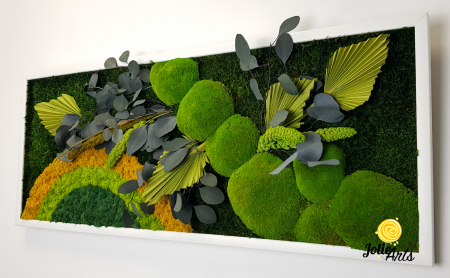 Model Soare Clasic - tablou cu licheni, mușchi stabilizați și plante naturale [6]