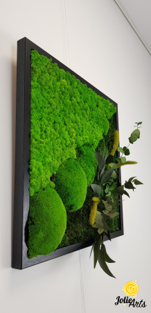 Tablou Clarice – 50 x 50 cm, licheni, mușchi bombat și plante naturale [3]