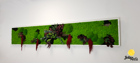 Tablou Amaranthus Roșu orizontal cu licheni și mușchi naturali [1]