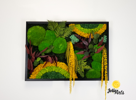 Tablou Curcubeu Galben licheni mușchi stabilizați 80x160 Jolie Arts [3]