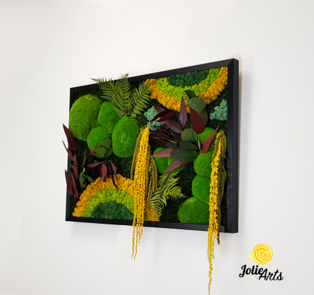 Tablou Curcubeu Galben licheni mușchi stabilizați 80x160 Jolie Arts [2]