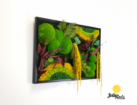 Tablou Curcubeu Galben licheni mușchi stabilizați 80x160 Jolie Arts [4]