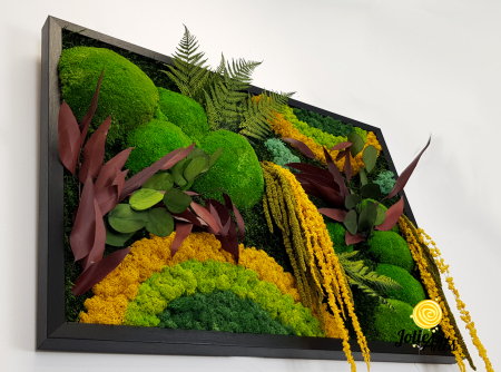 Tablou Curcubeu Galben licheni mușchi stabilizați 80x160 Jolie Arts [5]