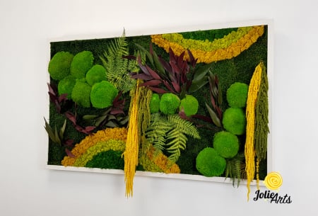 Tablou Curcubeu Galben licheni mușchi stabilizați 80x160 Jolie Arts [2]