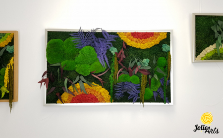 tablou curcubeu licheni muschi plante stabilizate orizontal Jolie Arts [1]
