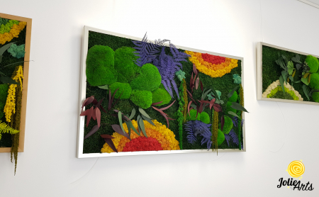 tablou curcubeu licheni muschi plante stabilizate orizontal Jolie Arts [2]