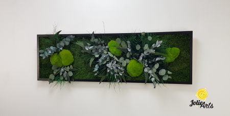Tablou Green Day Jolie Arts cu licheni, mușchi și plante naturale stabilizate [1]