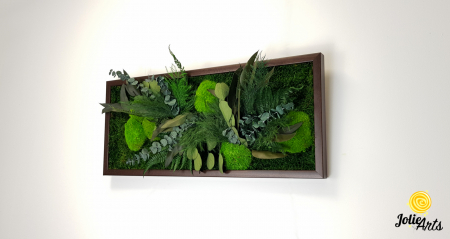 Tablou Green Day Jolie Arts cu licheni, mușchi și plante naturale stabilizate [2]