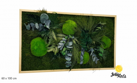 Tablouri - Tablou Green Day Jolie Arts cu licheni, mușchi și plante naturale stabilizate