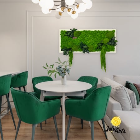 Toate Produsele - Tablou Green Amaranthus cu licheni și plante naturale stabilizate