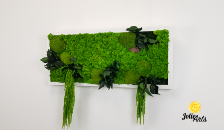 Tablou Green Amaranthus cu licheni și plante naturale stabilizate [2]