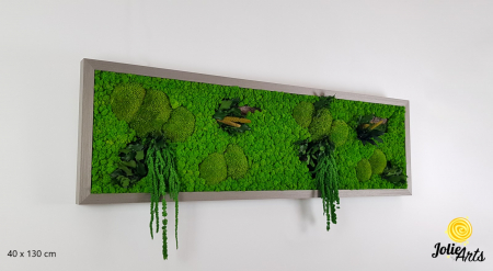 Tablouri licheni - Tablou Green Amaranthus cu licheni și plante naturale stabilizate